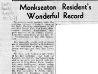 Monkseaton Resident's Wonderful Record newpaper clipping